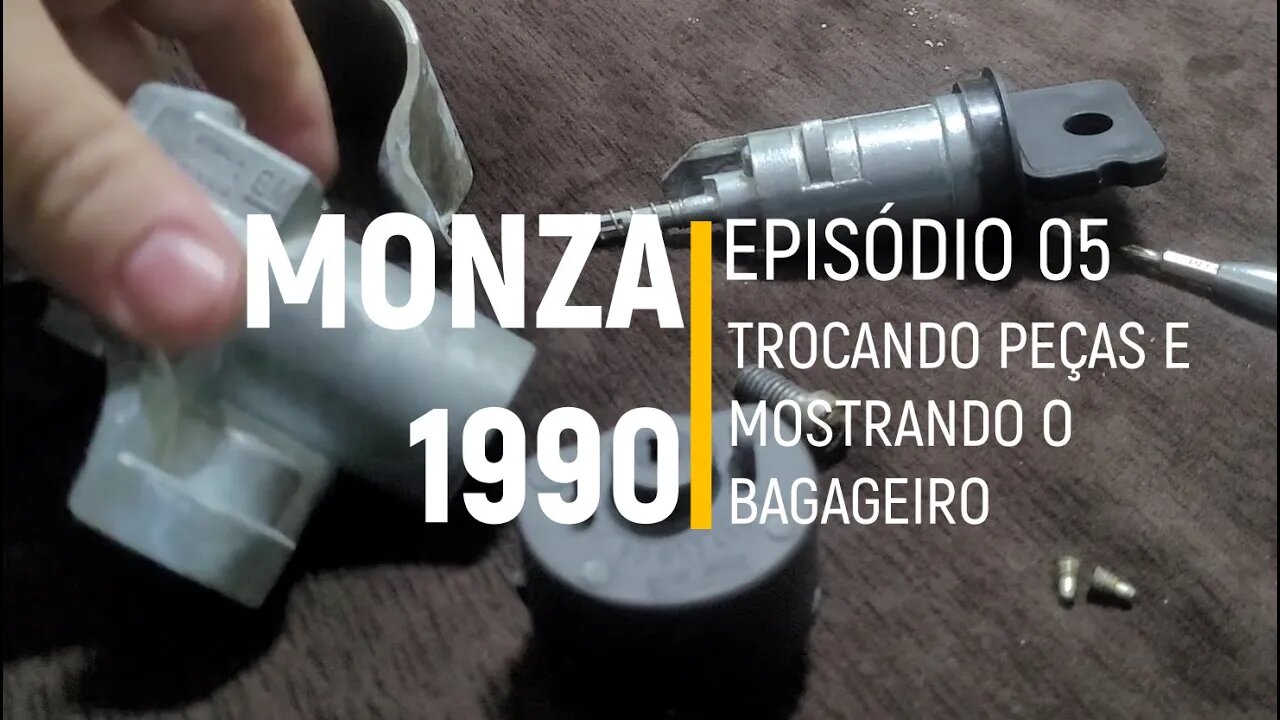 Monza 1990 do Leilão - Cilindros de chave, trava do volante, espelho e bagageiro - Episódio 05