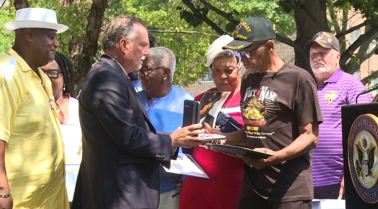 Local veterans receive Purple Heart ahead of National Purple Heart Day