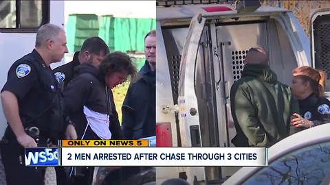 Police chase through 3 cities ends after suspect's truck breaks down