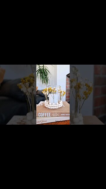 DIY BOHO-INSPIRED VASE WITH BEADS #shorts #diy #diyhomedecor #bohohomedecor #easycraft