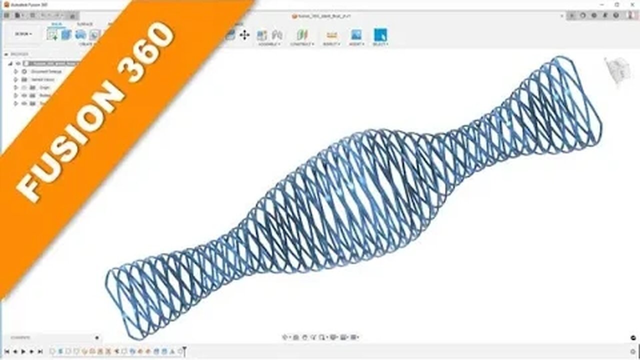 Einfacher Stent - Simple Stent - Fusion 360 Training - Part Design