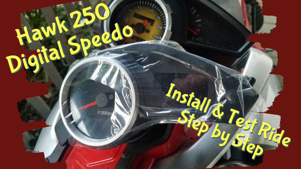 Digital Speedometer Install (Step by Step) and Test Ride - Hawk 250 Enduro