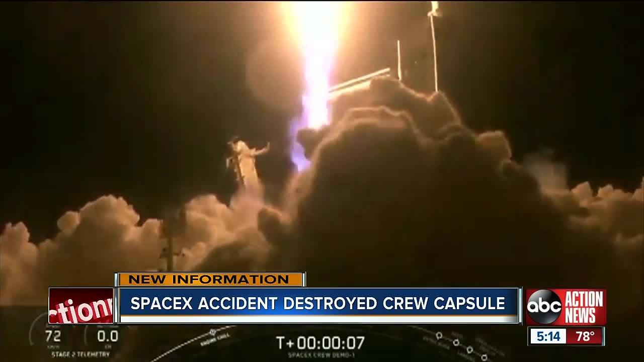 SpaceX confirms crew capsule destroyed in ground testing