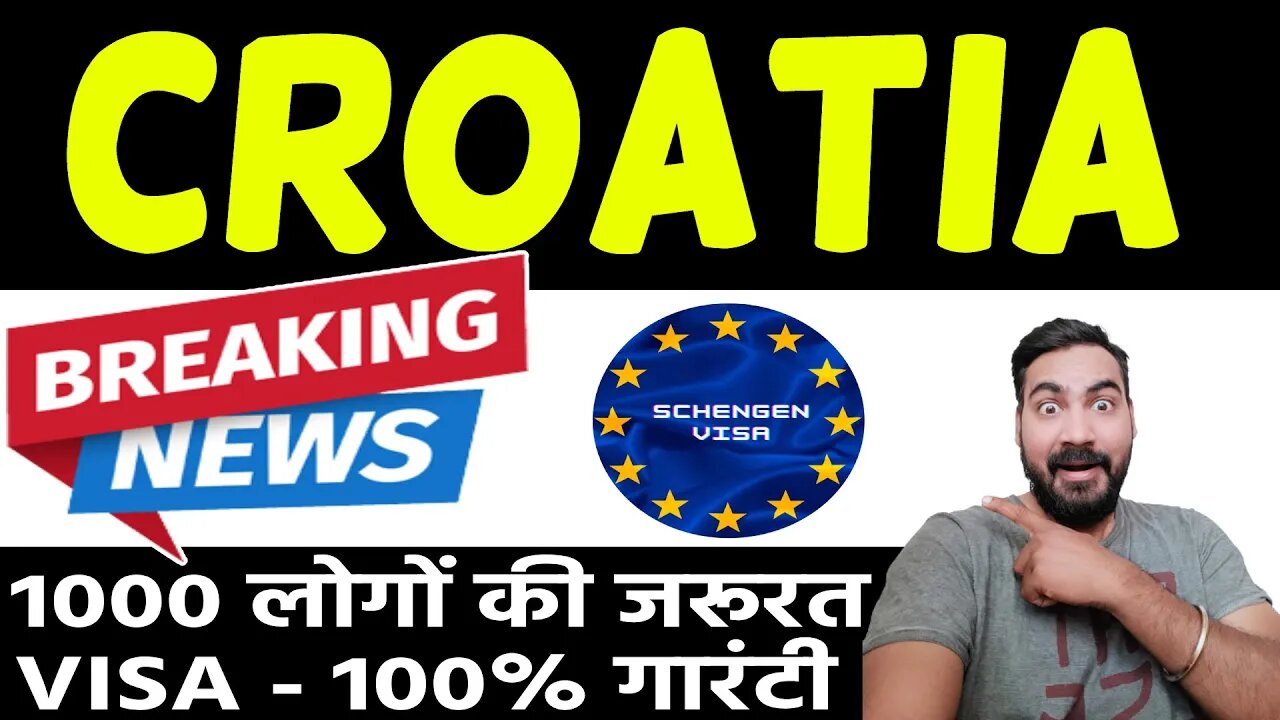 BREAKING NEWS CROATIA WORK PERMIT VISA 2023 CROATIA WORK VISA FOR INDIANS IN CROATIA VISA A2ZSERVICE