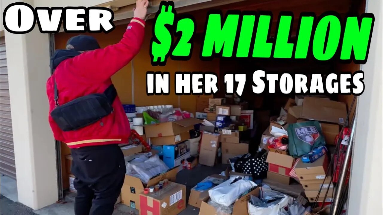 Over $2 million dollars in her 17 storage wars units $7,000.00 storage pt5