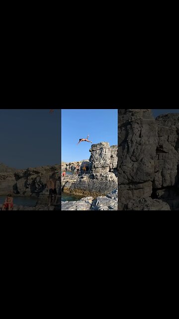 70 feet Front Flip cliff jump in Greece