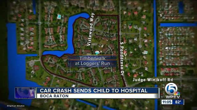 Car crash sends child to hospital