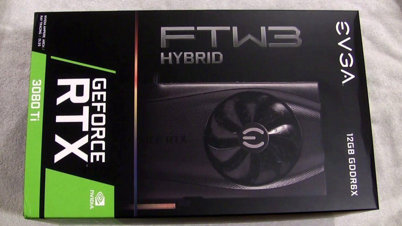 EVGA RTX 3080 ti RTX 3080 Ti FTW3 ULTRA Hybrid Gaming Graphics Card Unboxing