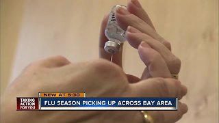 Flu season picking up across Bay Area