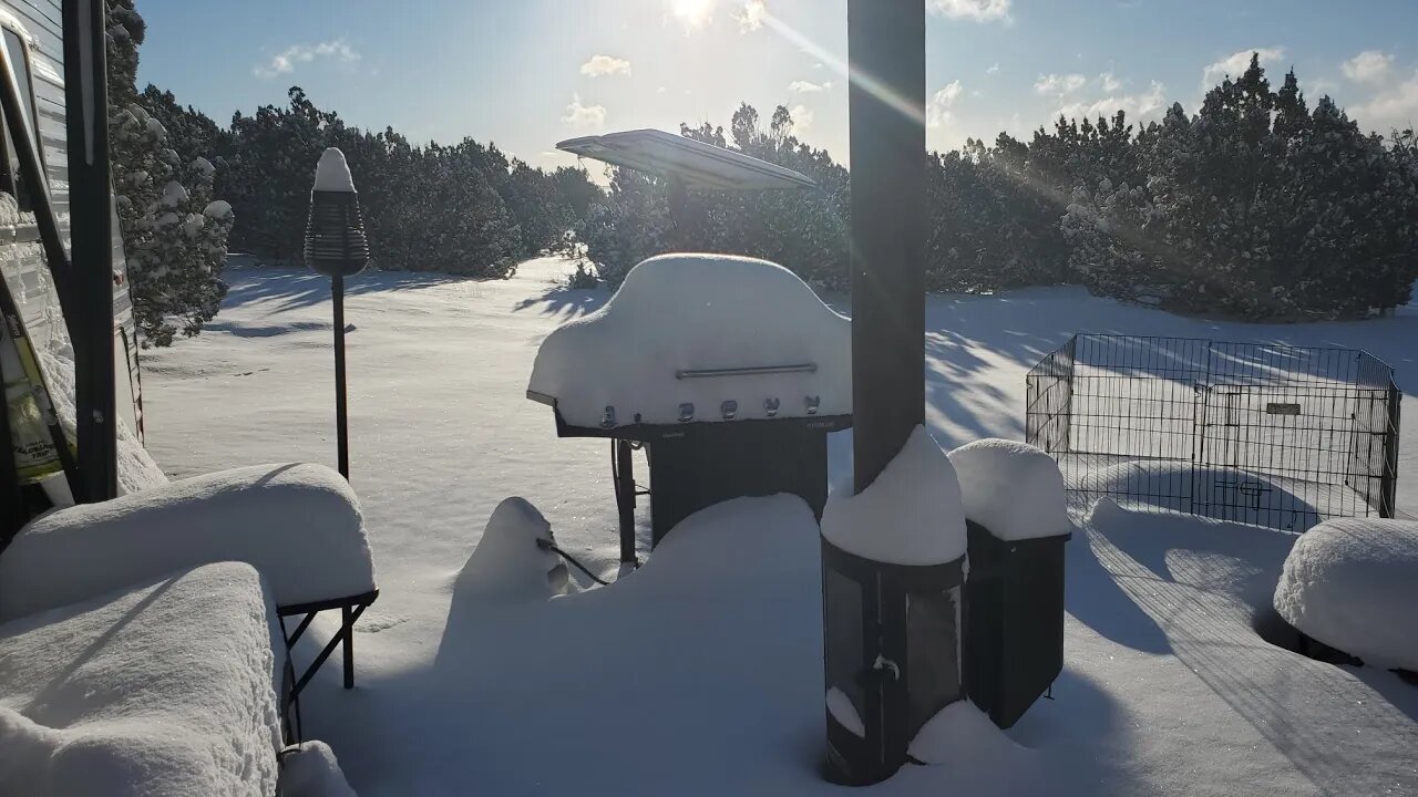 Epic Concho AZ Snowstorm - Arizona Homestead