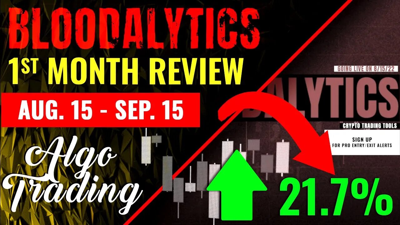 Algo Trading Results for 1st Month of Bloodalytics Being Public! #CryptoAlerts