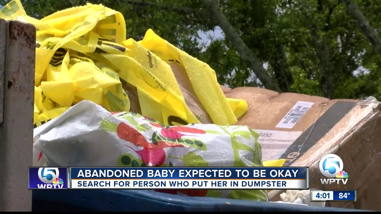 UPDATE: Baby found alive in dumpster in suburban Boca Raton is one day old