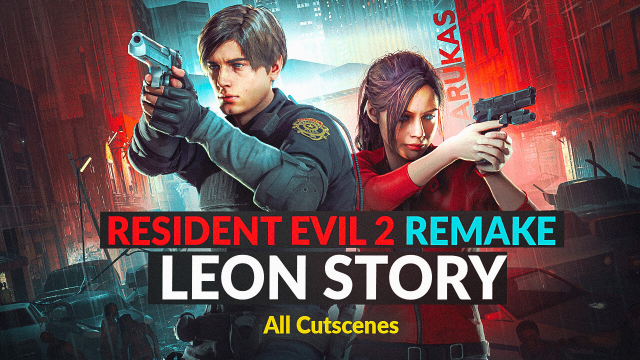 RESIDENT EVIL 2 REMAKE LEON STORY - All Cutscenes (GAME MOVIE) PS5✔️4K ᵁᴴᴰ 60ᶠᵖˢ + RAY TRACING