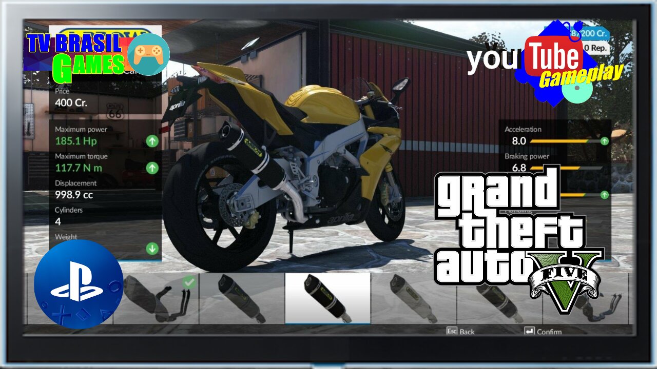 GTA 5 Gameplay / Moto na Cidade / 4K HD / Jogo / PC Gamer / Windows