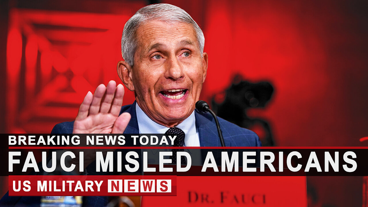 Breaking News: Dr. Fauci Misled Americans