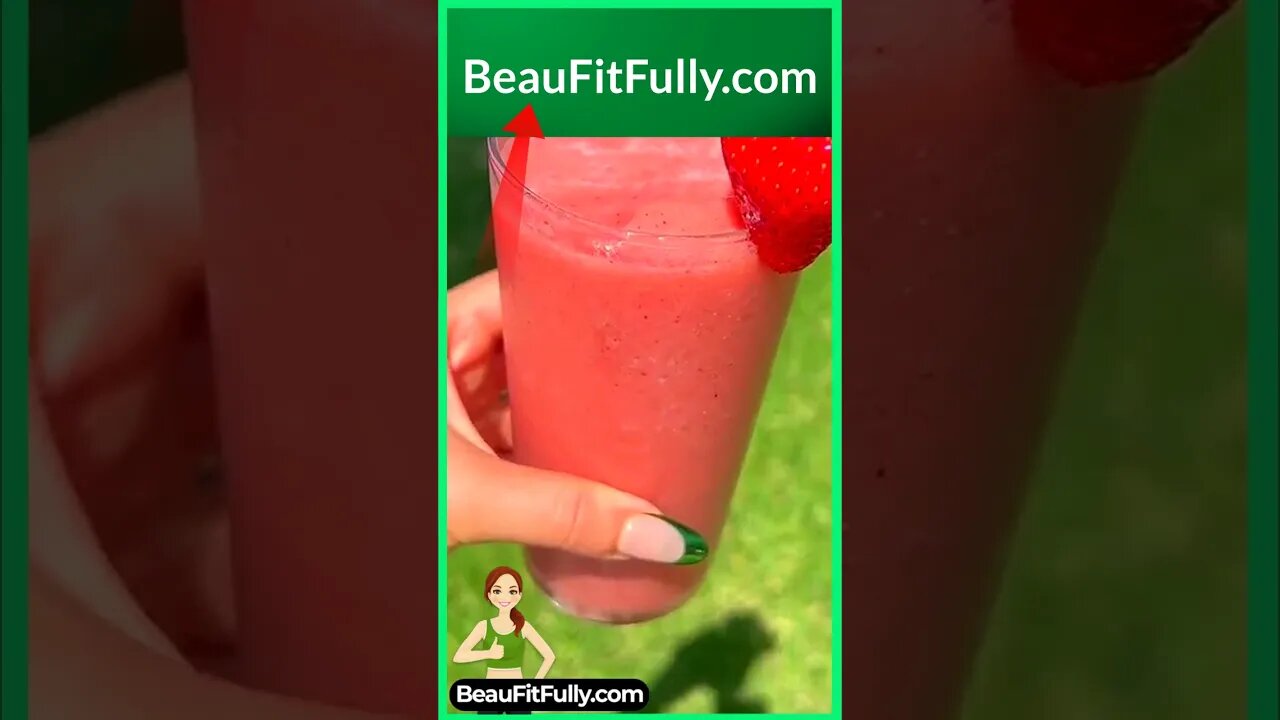 Strawberry Smoothie For Weight Loss! #tiktok #weightloss #drink #diet #ytshorts #shortsvideo #shorts