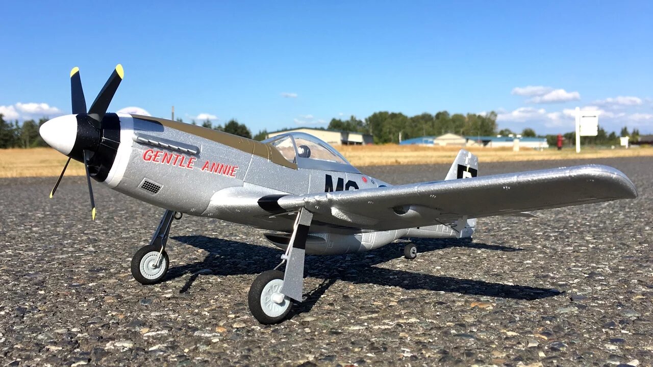 Maiden Flight Only - E-flite UMX P-51 Mustang BL RC Plane