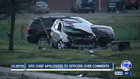 Denver police chief apologizes for comments on scene of hit and run crash