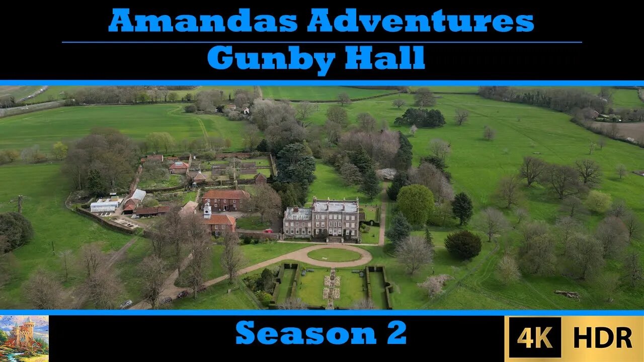 Gunby Hall - Lincolnshire with drone footage in 4K uhd