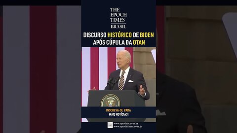 Após a cúpula da OTAN, Biden fez um discurso, talvez um dos mais importantes de seu mandato #shorts