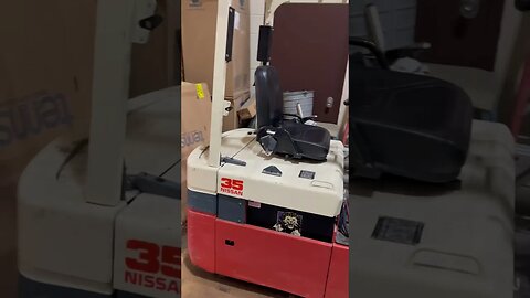 Vintage Nissan electric forklift