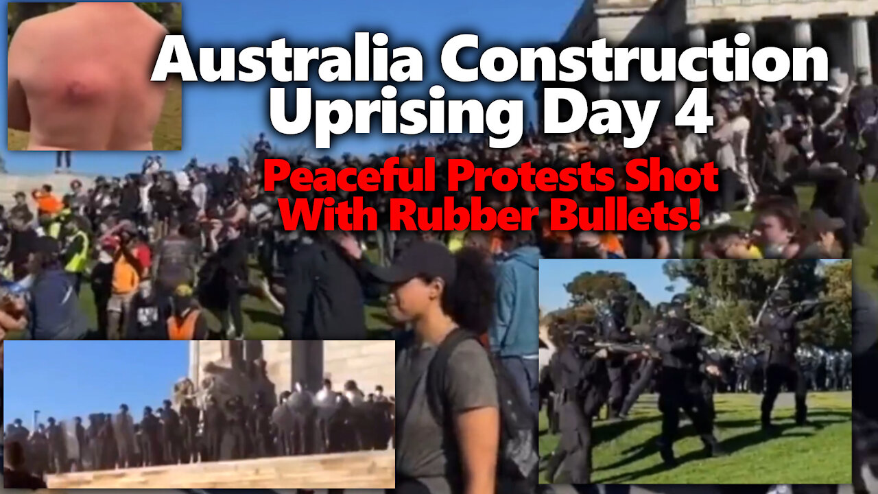 Australian Police Unload Rubber Bullets On Peaceful Protestors in Melbourne & Shrine of Remembrance