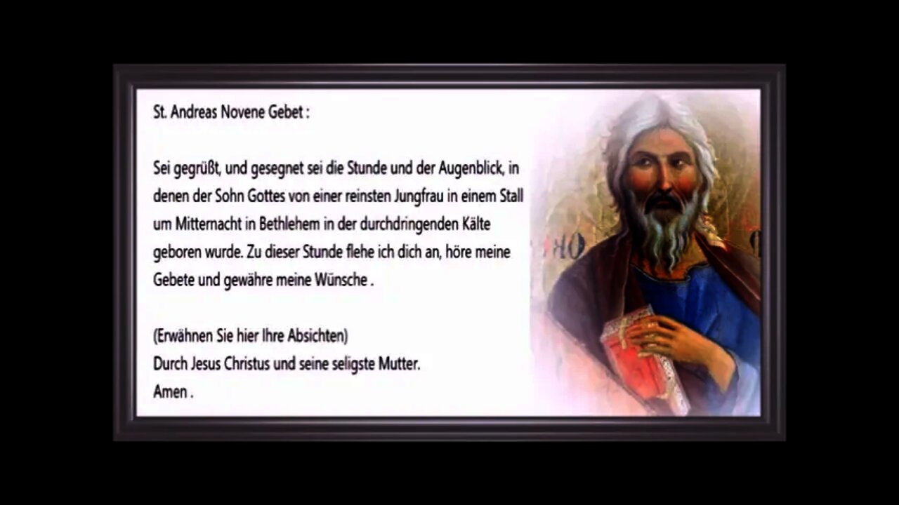 21/24 St. Andreas Novene Gebet