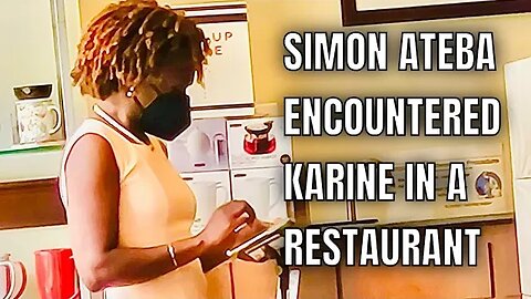 This happened when Karine Jean-Pierre ran into Simon Ateba at a restaurant this week! 💥