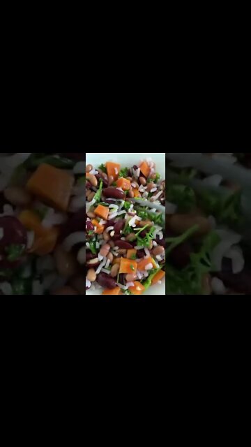 Mixed Beans and Rice Salad | Healthy Salad Recipe