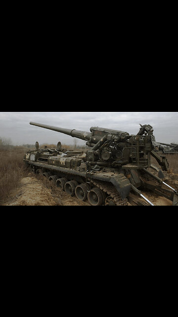 Cañón autopropulsado 2S7 Pion de la OTAN/Ucrania destruido por los rusos