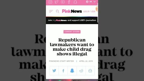 Oh No! The GOP is taking away Child Drag Shows! THE HORROR!