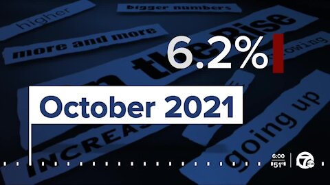 Inflation continues to strain economy as US consumer prices soared 6.2% in past year