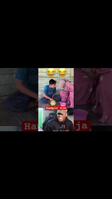 Hampir aja kena #tahantawa #lucungakak #lucu #seruseruan