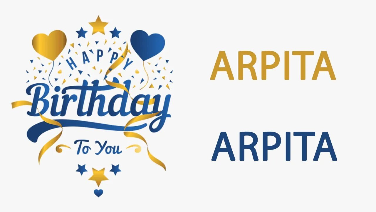 Happy Birthday to Arpita - Hindi Birthday Wish From Birthday Bash