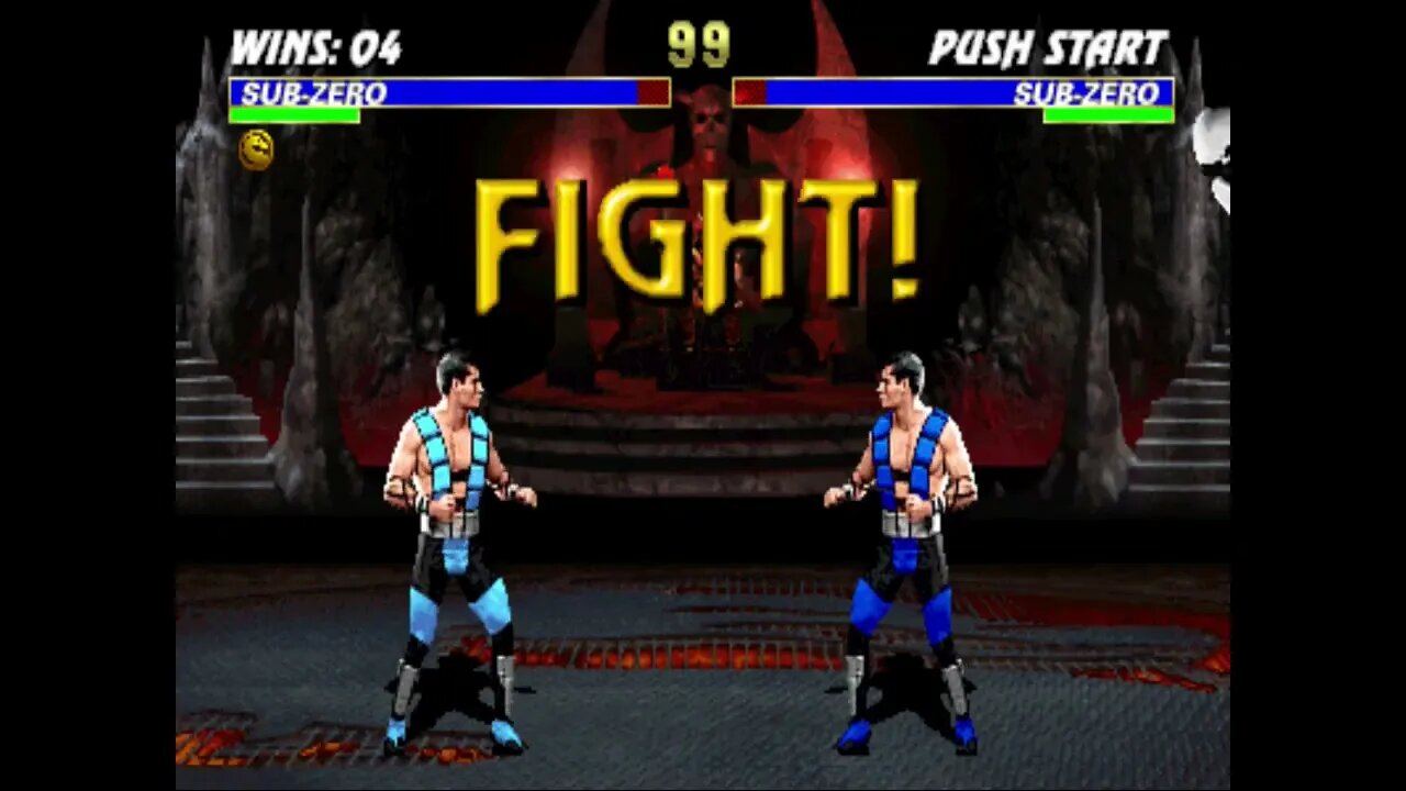 Ultimate Mortal Kombat 3 Plus Beta 2 - Light Blue Sub-Zero - Ultimate Difficult - No Continues