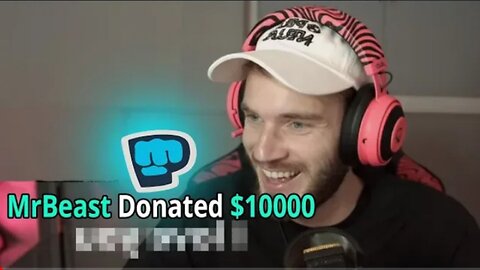 Donating $ 10,000 To PewDiePie #rumble #videos #mrbeast