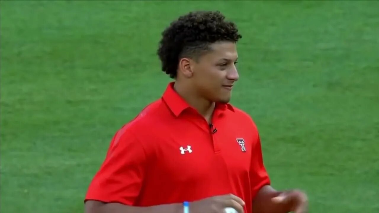 Russell Wilson Vs. Patrick Mahomes Throwing a First Pitch