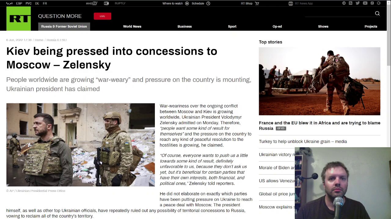 Kiev being pressed into concessions to Moscow