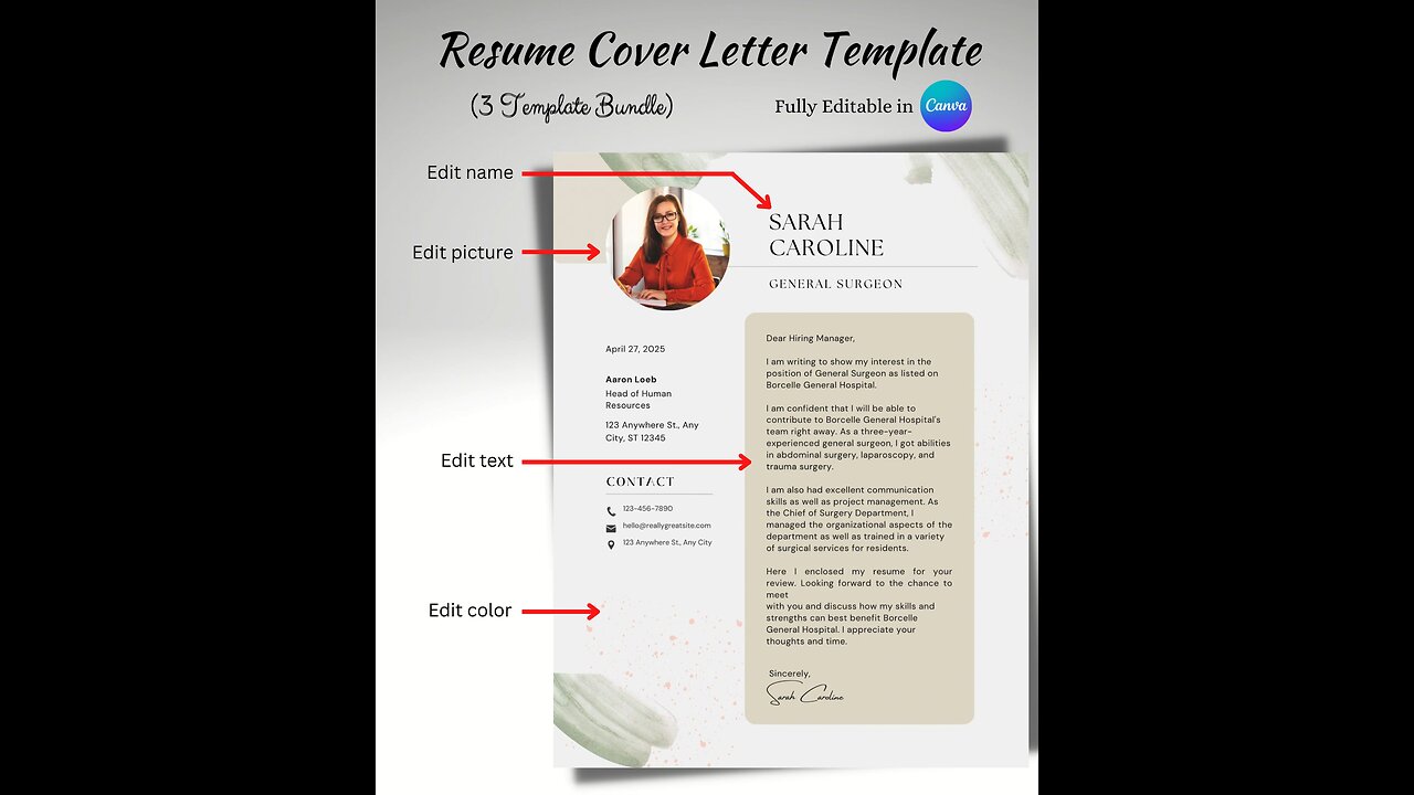 Simple Resume Cover Letter Templates