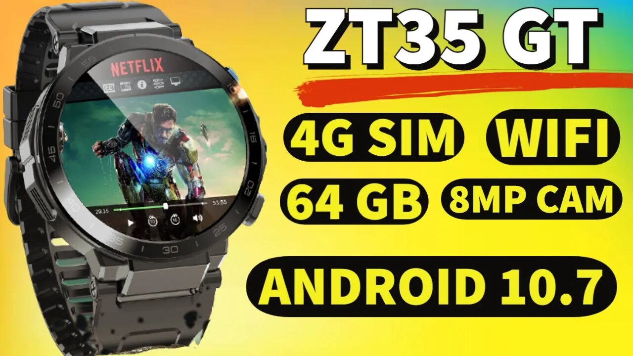 ZT35 GT smartwatch gps 4G 64GB WIFI Android 10.7 1200 mah pk huawei gt 3 Xiaomi gt