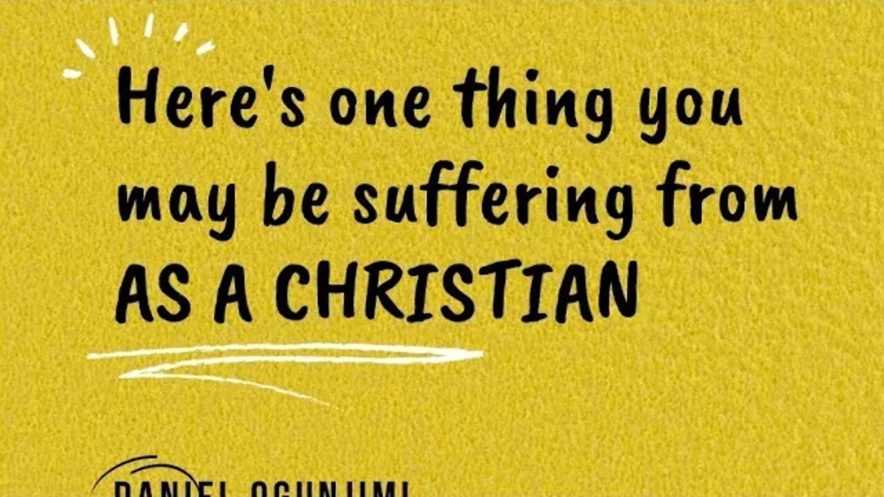 What Is Anosognosia? (From A Christian's Perspective): One thing you may be suffering as a christian