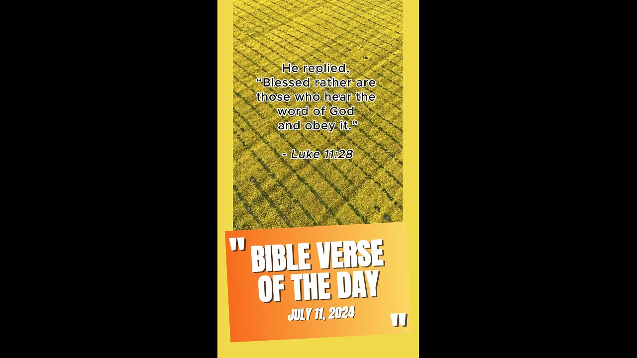 Bible Verse of the Day: July 11, 2024