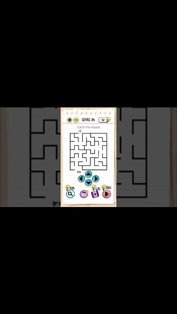 Brain Test Tricky Puzzles Level 24 Catch the mouse!
