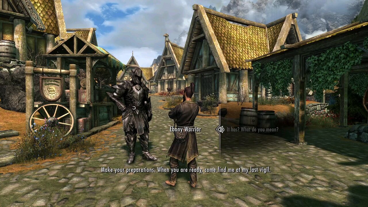 Ebony Warrior Goes to SovenGard, Skyrim modded, skyrim