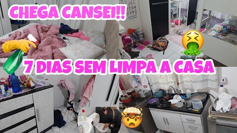 Fiquei mais de 7 dias sem limpar a casa🤢 / Faxina na casa toda 🏠 //Casa limpa e organizada