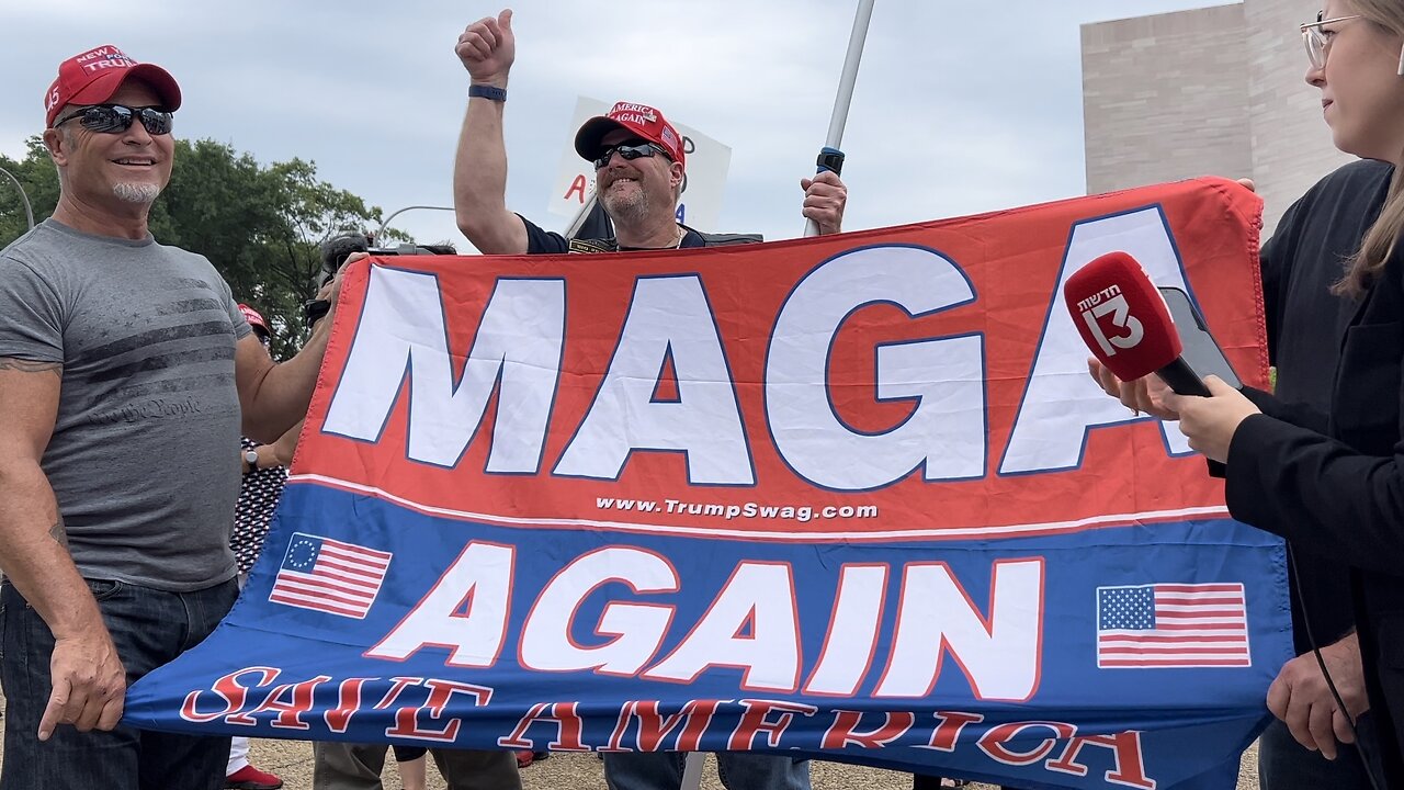 Protests Outside Trump Arraignment in January 6th Case