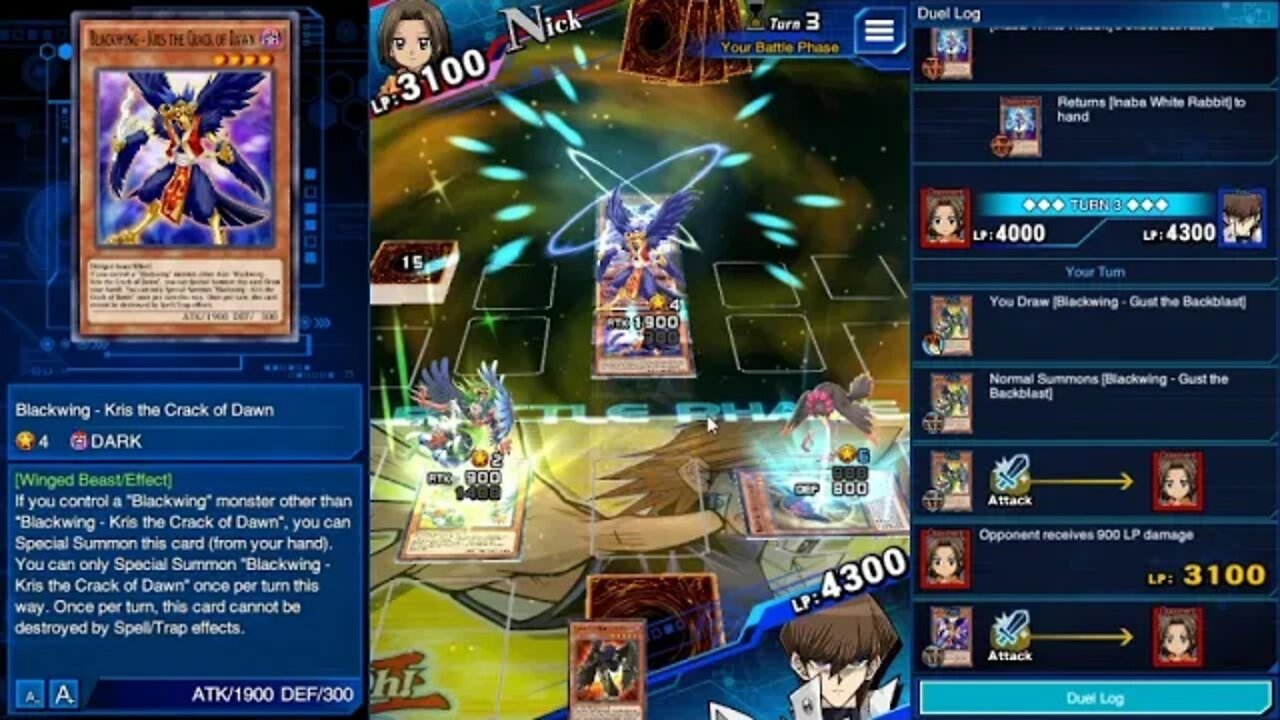 YuGiOh Duel Links - Daily Loaner Challenge - Black Wings Deck
