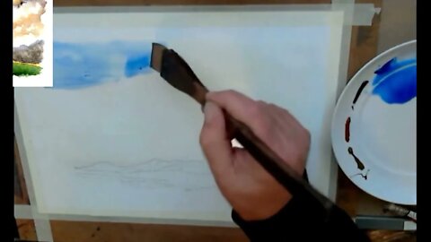 How to paint a threatening sky part 2 Udemy tutorial by David J Walker