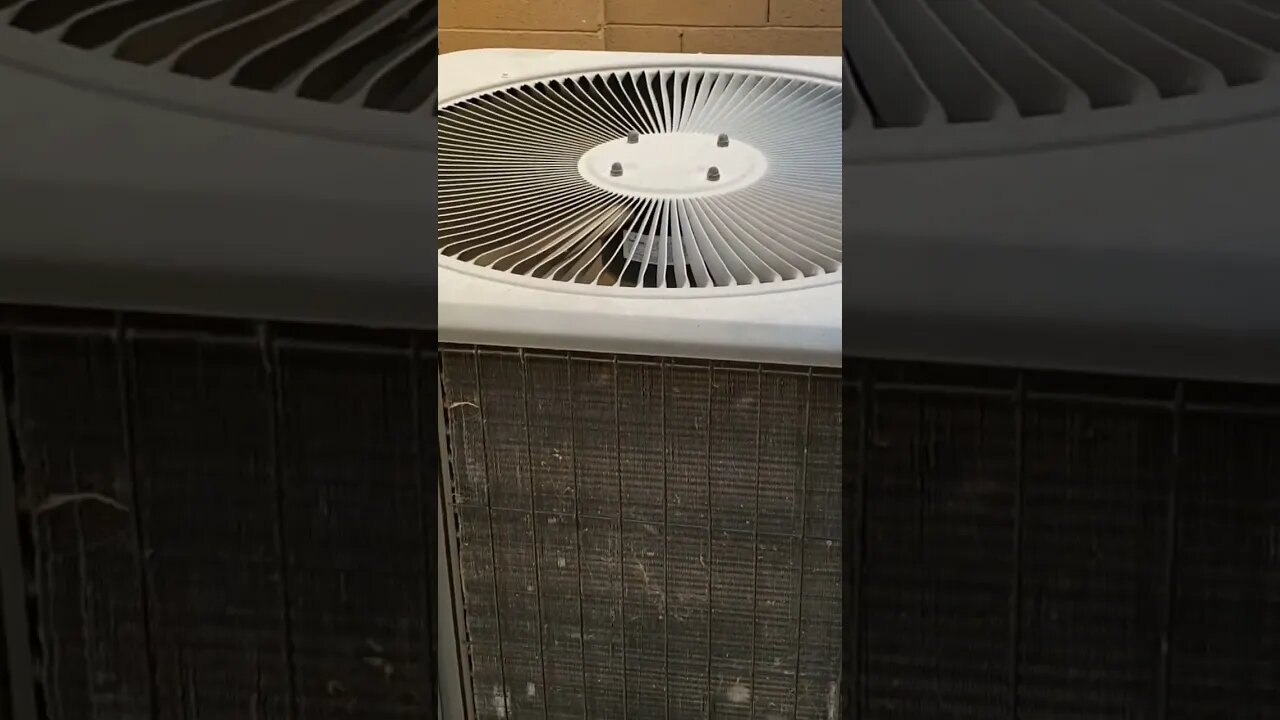 This is the sound of an HVAC service call to have the system cleaned and tested.