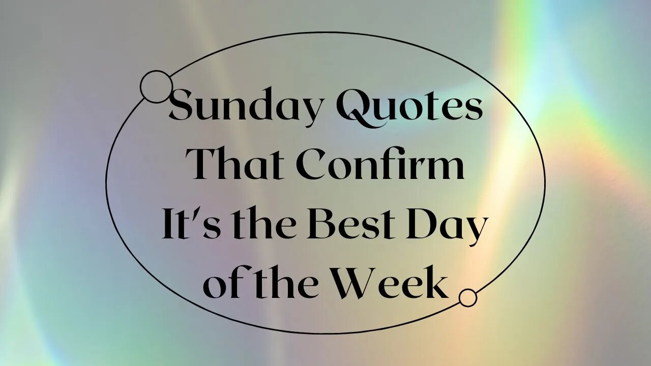 sunday quotes